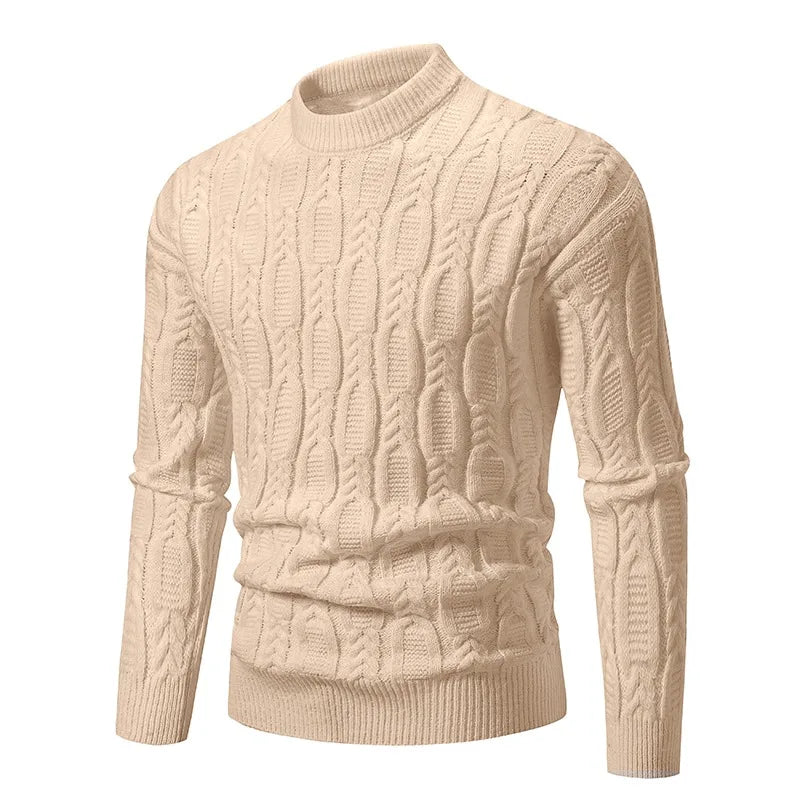 New Men's Crew Neck Sweater Soft Casual Sweaters for Men Autumn Classic Pullover Sweaters Mock Turtleneck Knitted Streetwear